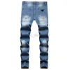 Designer Jeans for Mens Summer New Men's Jeans Trendy Slim Fit Casual Wear Out heren jeans Fashion Pant