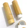 Bottiglie imballaggi all'ingrosso tubo per labbra tubo a cappuccio vuoto bottiglia di bambù stoccaggio lucido per la scuola di consegna drop business