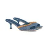 2024 Donne Denim Heels Sandals Neo Revival Designer Sandals Denim Mule Eleganti Sandalo Sandal di alta qualità Eleganti Sandali di alta qualità