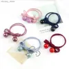 Hair Rubber Bands Colorful Beads Hair Band Girl Cute Pendant Hair Accessories High Elastic Headband Sweet Hair Ties Ornament Women Ponytail Holder Y240417