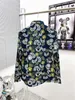 New Summer Short Sleeve Designers Bowling Shirts Men Fashion Colorful Floral Print Dress Shirt Man Regular-Fit Casual Silk Shirt M-3XL M7