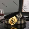 BERBERRY BAND Bayberry Belt Designer riemen Plaid Leather Luxury Women Letter B Buckle Stripe Patroon Klassieke Cinturon Man Causal Burbuerry Belts For Men 849