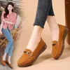 Scarpe casual da donna Solled Flat 2024 Spring e la mamma autunnale è antispuggente vulcanizzata versatile resistente