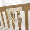 Baby Crib Rattles Plush Toys Soft Rabbit Rattles Wózek grzechotki wiszące grzechotka na wózek z łóżka wózka