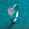 Smyoue 03CT05CT1CT2CT3CT SOLITAIRE RING VOOR DROUMEN MOUKLING Wedding Band 100% Real 925 Sterling Silver Jewelry 240417