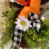 Decorative Flowers Home Decor Easter Wreath With Ears And Carrot Crafts Drop