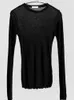 High Quality Plain T Shirt Women Cotton Elastic Basic Tshirts Female Casual Tops Long Sleeve Sexy Thin Tshirt see through 240403