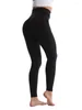 Leggings féminins High Stretch Fitness pour les femmes sports occasionnels à la mode puste Up Fashion Black Pantals 2024