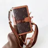 For iPhone 15 Pro Max Case Women Crossbody Flip Leather Phone Case Designer Apple iPhone 14 Pro Max 13 Pro 12 Case Card Holder Wallet iPhone Case Shoulder Straps