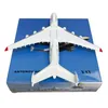 1400 escala de 20cm liga Diecast Antonov AN-225 Mriya A380 330 747 777 Modelo de avião para coleta de presentes 240417