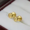 Серьера обратно Love Charms для женского дизайнера Stud Fine Sier Gold Lated 18K T0P Качество высочайшего столешницы классическое стиль роскоши ot9ot