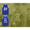 Custom Brian Schwartz 22 Angel Beach Gators Blue Basketball Jersey de Porky's Revenge All Stitched Size S M L XL XXL 3XL 4XL 5XL 6XL CALIDAD CALIDAD