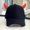 Ball Caps volwassen Halloween Baseball Carnival Music Festivals Sport Hat For Woman Men Outdoor Visor met Devil Horn Decor