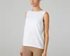 Kvinnors träningstoppar Öppna bakre tank tops ärmlös atletiska yoga skjortor lös passform ärmlös blazer andningsbar smock