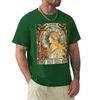 Polos Men's Vintage Gypsy Astrology Affiche |Alphonse Mucha T-shirt plus tailles vêtements de séchage rapide Coton