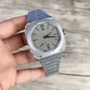 U1 Top Grade AAA Watch Octo Finissimo Sport Watches Серый циферблат Автоматическое механическое движение мужчины серые корпусы.