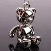 سلاسل المفاتيح Lanyards GWWFS Teddy Bear Presant Keains for Women Men Metal Alloy Bag Charm Cark Keychain key Ring Holder Gift D240417