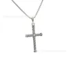 Designer David Yumans Yurma Jewelry Armband XX Populära Twisted Cross Pendant -halsband