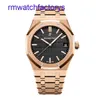 Orologio da polso AP minimalista Royal Oak Series 18K Gold Rose Mechanical Mechanical Mens Watch 15500or.OO.1220or.01 Certificato box