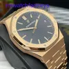 Orologio da polso AP minimalista Royal Oak Series 18K Gold Rose Mechanical Mechanical Mens Watch 15500or.OO.1220or.01 Certificato box