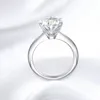 Smyoue Gra Certified 15ct Ring Vvs1 Lab Diamond Solitaire для женщин обручальный обручальный костюм. Удовлетворительные украшения 240417