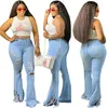 Jeans pour femmes sexy trou déchiré denim femme bottomage pantalon de jambe de jambe