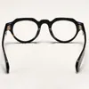 Óculos de sol Fios feitos à mão de alta qualidade de acetato oval quadro para homens miopia óptica lendo lentes de prescrição Designer