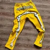 Calça masculina 2024 American harajuku espuma óssea calça reta Letters de hip-hop inverno espessado solto y2k calça casual calça moles Mulheres q240417