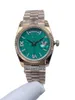 Wristwatches Dainty Watch For Women With Green Dial And Calendar Window - 36mm Timeless Elegance