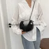 Shoulder Bags Stuff Sacks Cowboy cloth bag for womens new 2023 diamond grid chain crossbody niche summer casual versatile moon H240417