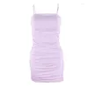 Casual Dresses Pleated Tapioca Pudding Sexy Slimming Slip Dress