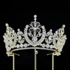 Clip per capelli Luxury Zircon Tiaras and Crowns Cubic Zirconia Brides Brides Gift Hampone Gioielli da sposa Accessori per matrimoni