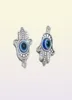 100pcs hamsa hand Evil Eye Kabbalah Luck Charms Jewelry Making Bracelet 19x12mm276k4561067