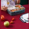 Bento Boxes 1.2L Electric Lunch Box With Spoon Fork Chopstick Waterless Electric Bento Lunch Box Leakproof Container Hem Bil Dual Use L49