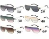 Factory New Square Sunglasses Femmes Velles grandes verres à cadre avec décoration métallique Fashion Ladies Sun Glasses UV400 6 Couleurs 10pcs 3235494