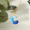 Choker Cute Sweet Candy Colors 26 Letter Necklaces For Women Men Drip Oil Alphabet A-Z Initials Pendant Necklace Aesthetic Jewelry Gift