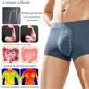 Unterhose Polyesterfaser Energiefeldtherapie Herren Unterwäsche elastische atmungsaktive magnetische langlebige Länge