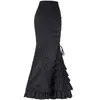 Jupes Polyester Superbe jupe blanche pour un moment intime et romantique Moments parfaits Black Maxi