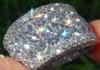 Luxury Halo 925 argent sterling pour les hommes sonnez en diamant complet cadeau de mode bijoux de mode entièrement RA01461435725
