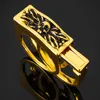 20 Modèle géométrique à la mode évidé des anneaux multicolores incrustés créés par des designers, adaptés aux anneaux de haute qualité pour les hommes et les femmes