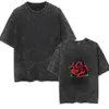 Men's High-Quality T-Shirts Rap Singer Juice Graphic T-Shirt Mens Designer Retro Wash Short Sleeved T-Shirt Gothic Fashion Oversized T-Shirt 914