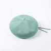 Berets Womens beret fashion solid color spring new Korean style simple drawstring adjustable breathable beret d240417