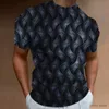 Męskie koszulki geometryczne linia geometryczna T-shirt Męs