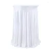 Table Cloth Stretch Skirt White Cover El Conference Cocktail Bar Round Solid ColourCross Border Banquet Decor