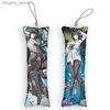 Keychains Lanyards 4x12Cmazur Lane Chen Hai Mini Dakimakura Keychain Anime dubbelzijds bedrukte kleine kussenhanger schattig Otaku Keychains Y240417