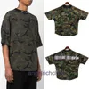 High-end designer kleding voor PAA-hoeken Chaopai achterletter afdrukkende t-shirt heren met korte mouwen en dames high street camo halve mouw met 1: 1 originele labels