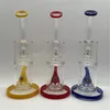 11 Inches glass Hookahs 3 colors One-eyed Monsters Percolator glass bong 14mm Bowl