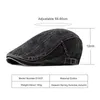 29P6 BERETS عرضة الربيع الصيفي الصيفي قبعة الرجال نساء الدنيم قبعات Newsboy CATORS COTTON CARTON CARRINGBONE CAP DUCKBILL IVY CAP D24418