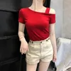 Women's Tanks Fashion Tops For Women 2024 T-Shirt Pure Cotton Slub Ladies T Shirts Loose Breathable Woman T-Shirts Casual Tee Shirt