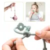 Chaîne de sucette en silicone personnalisée Teether Toys Un dentition sans dentition gratuite Né à mastication des accessoires de bébé molaire 240407